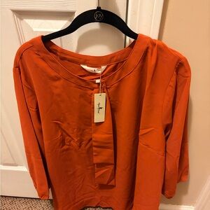 Elegant Orange Blouse for Women